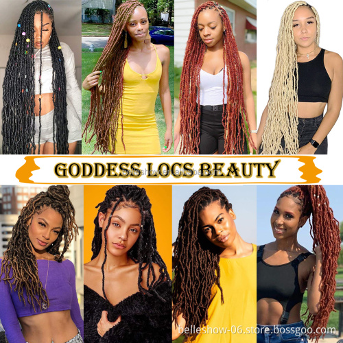 Hot sell Hot Sale  Dread Locs Crochet Braids soft locs 36 inch 14 inch 18 inch 24 inch